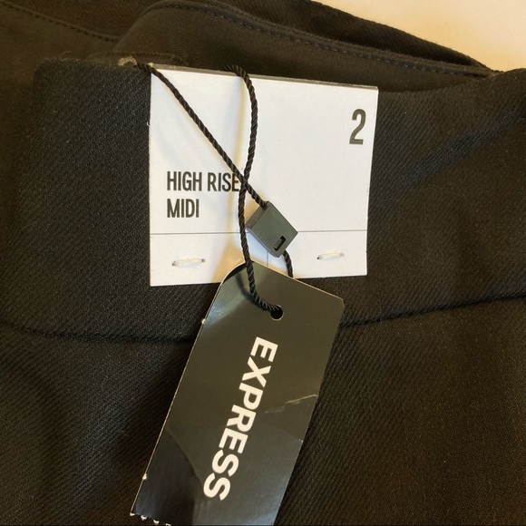 Express Black Linen Shorts NWT - Picture 8 of 14